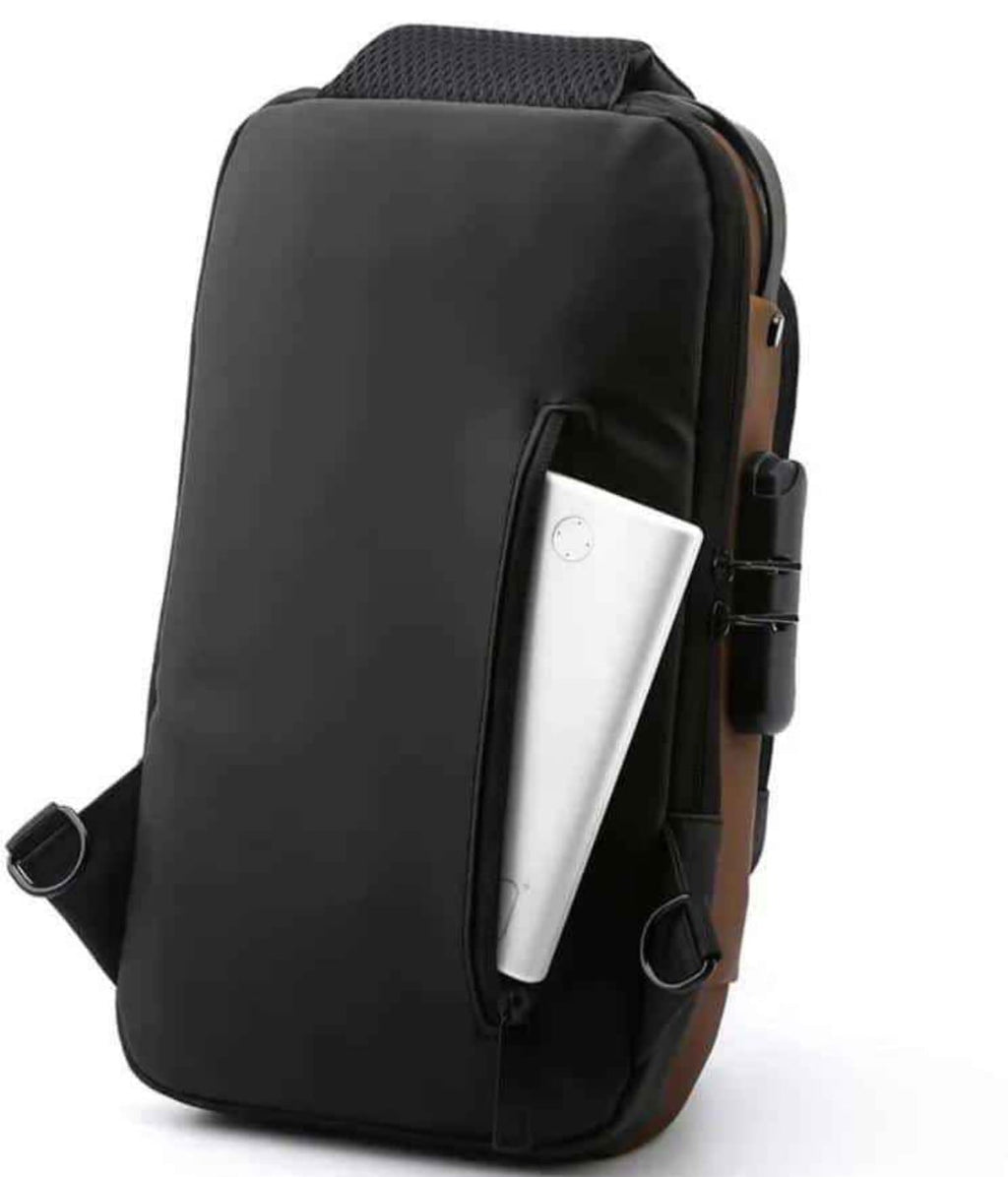 Mochila Antirrobo Con Puerto Usb AZUL